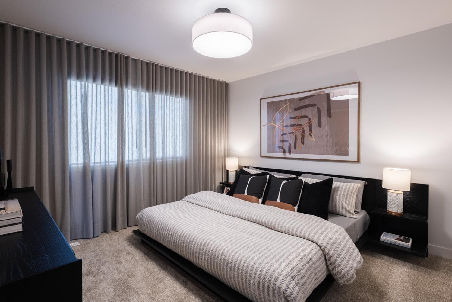 Elegant master bedroom suite