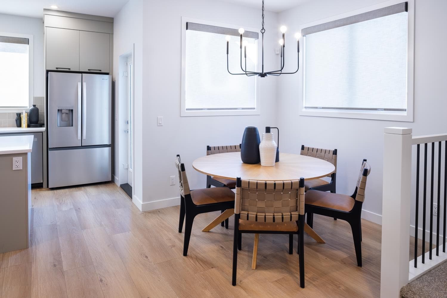 Sophisticated dining area